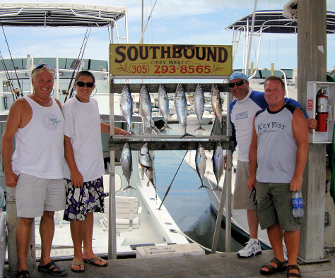 Fish caught fishing on the Charter Boat Southbound in Key West, Florida