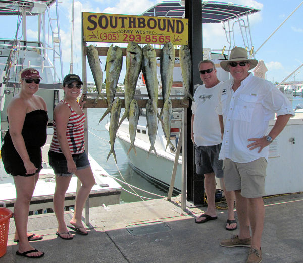 dolphin caught in Key West fishing on charter boat Southbound