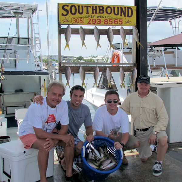 Snapper caught in Key West fishing on charter boat Southbound from Charter Boat Row