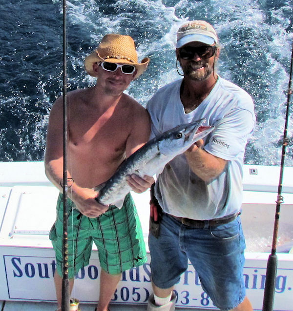 Big Barracuda caught in Key West fishing on charter boat Southbound from Charter Boat Row