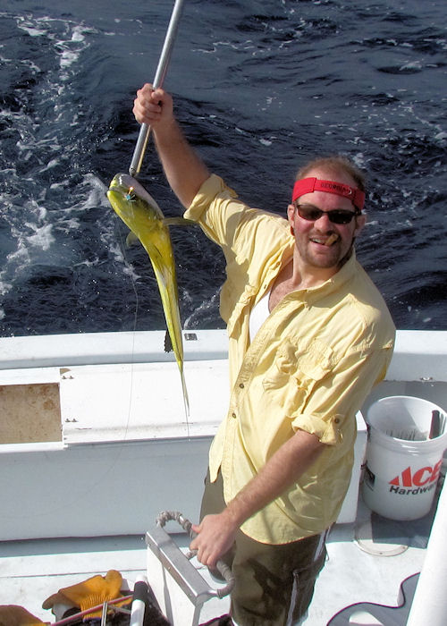Dolphin caught fishing in Key West on Charter Boat Southbound from Charter Boat Row Key West