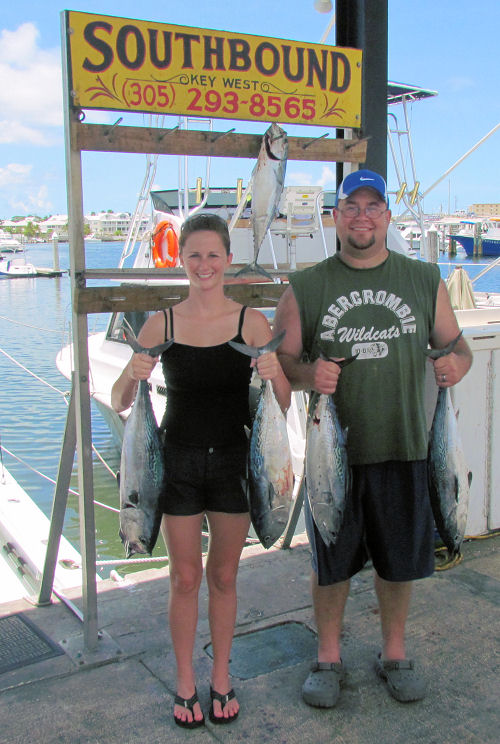 bonito caught in Key West fishing on charter boat Southbound