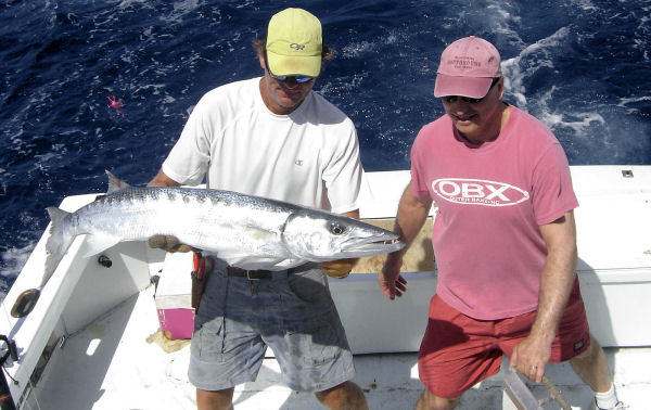 Big Barracuda caugth in Key West fishing on Key West charter boat Southbound from Charter Boat Row
