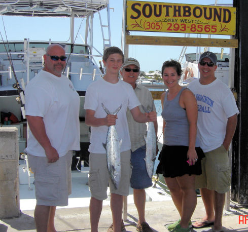 fish caught deep sea fishing on Key West Charter fishing boat Southbound from Charter Boat Row, Key West