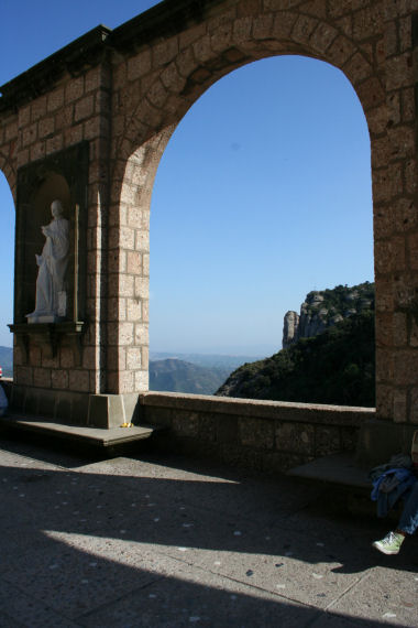 View of the cross from Monastary