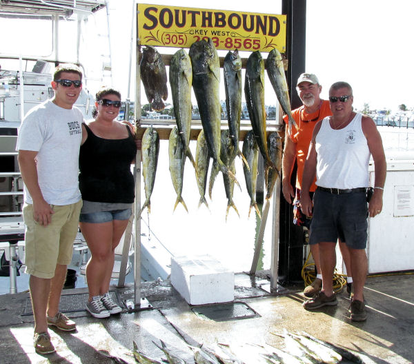 Dolphin caught in Key West fishing on charter boat Southbound from Charter Boat Row Key Wes