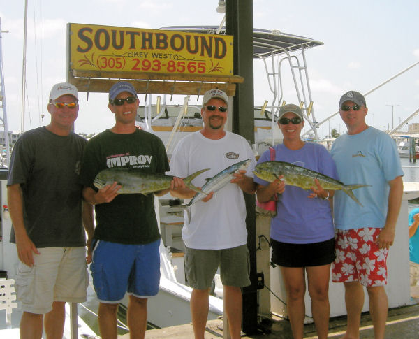 dolphin caugth in Key West fishing on Key West charter boat Southbound from Charter Boat Row