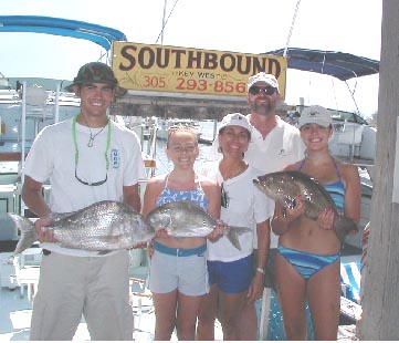 The end of a great day fishing in Key West Florida
