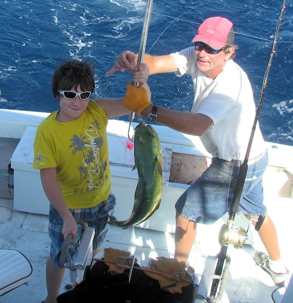 Dolphin caught fishing in Key West on Charter Boat Southbound from Charter Boat Row Key West