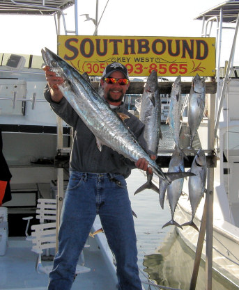 KingFish caught fishing Key West Charter Boat Southbound