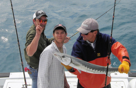 Barracuda caught fishing Key West aboard charter boat Southbound