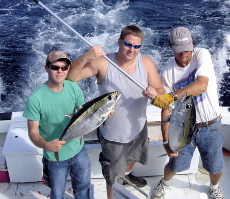Black Fin Tuna Caught aboard charter boat Southbound fishing in Key West, Florida