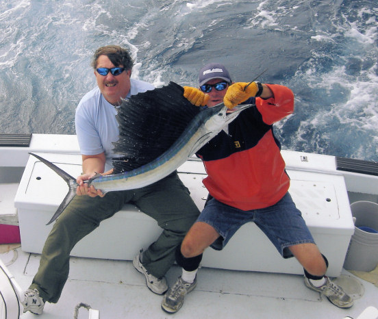 Sailfish Caught fishing aboard Charter Boat Southbound in Key West, Florida