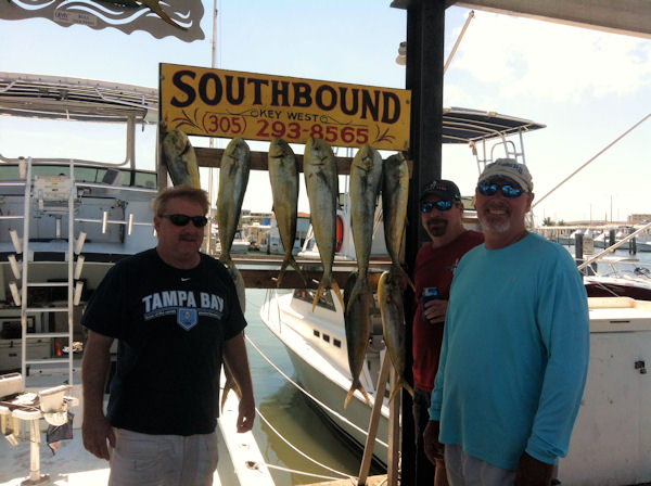 Dolphin caught fishing Key West on charter boat Southbound from Charter Boat Row Key West