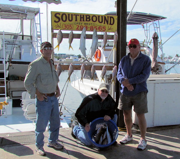 Snappers caught fishing Key West on charter boat Southbound from Charter Boat Row Key West
