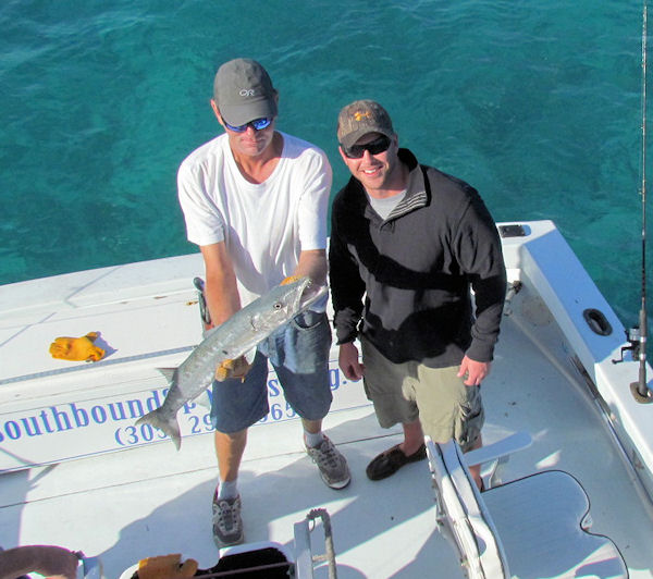 Barracuda caught fishing Key West on charter boat Southbound from Charter Boat Row Key West