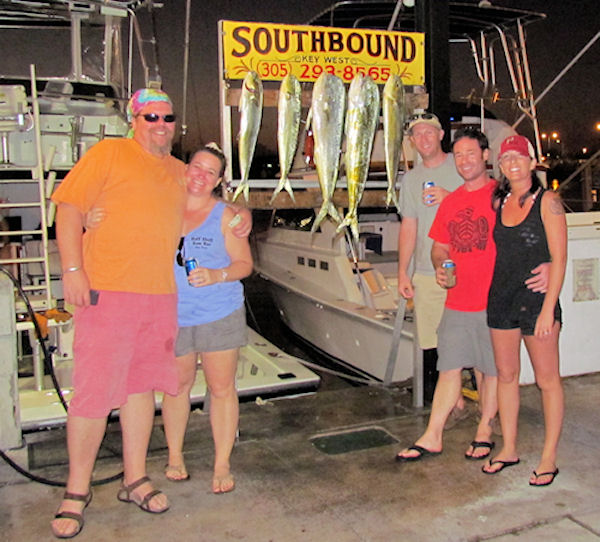 Dorado or Mahi caught fishing in Key West on Charter Boat Southbound from Charter Boat Row Key West