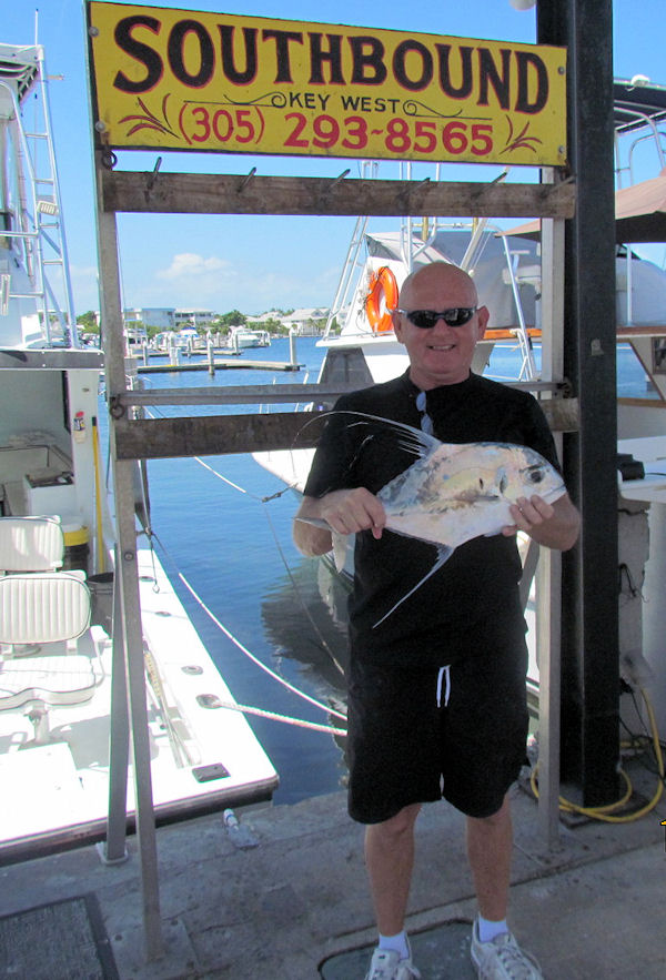 African Pompano caught fishing Key West on charter boat Southbound from Charter Boat Row Key West