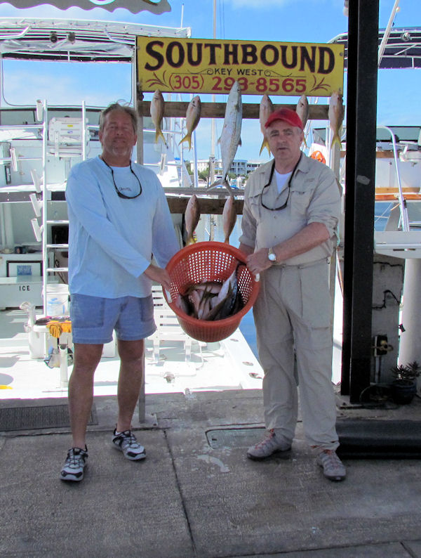 Yellow Tail Snapper caught in Key West fishing on charter boat Southbound from Charter Boat Row, Key West