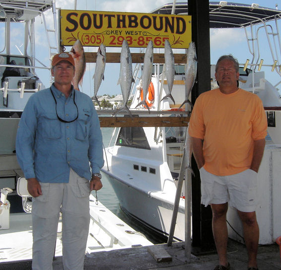 Mackerels caught in Key West fishing on Key West charter boat Southbound from Charter Boat Row