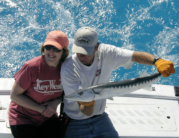 Barracuda caught aboard Key West Fishing Charter Boat Southbound