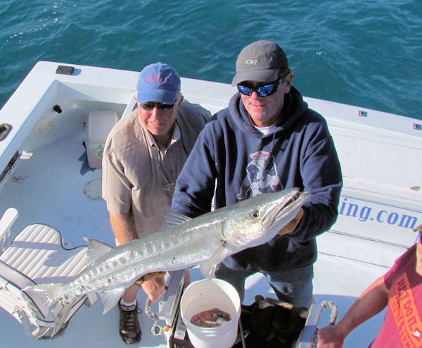 Barracuda caught fishing Key West on charter boat Southbound from Charter Boat Row Key West