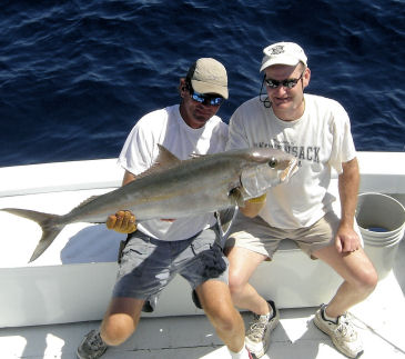 Amberjack caught on Key West deep sea fishing charter boat Southbouhd from Charter Boat Row Key West
