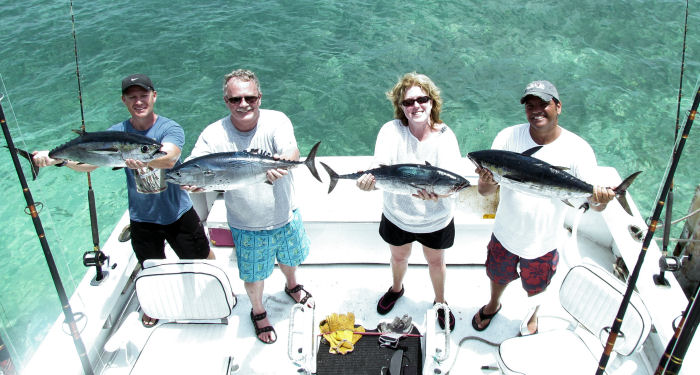 Black Fin Tuna and Bonitos caught in Key West fishing on charter boat Soutbhbound from Charter Boat Row Key West