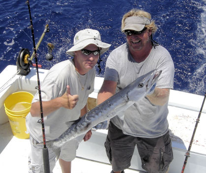 Barracuda caught fishing Key West on charter boat Southbound