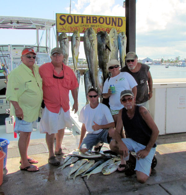 dolphin caugth in Key West fishing on Key West charter boat Southbound from Charter Boat Row