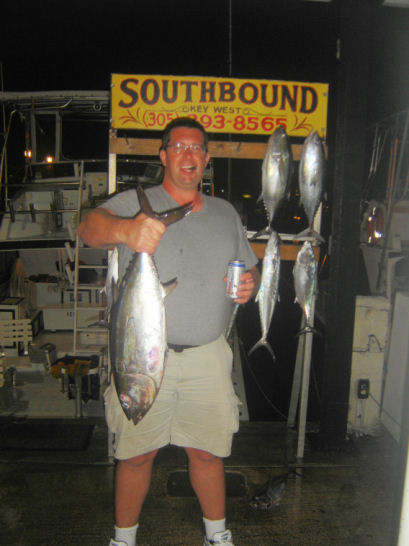 Black Fin Tuna caught in Key West Fishing on Key West Charter fishing boat Southbound from Charter Boat Row Key West