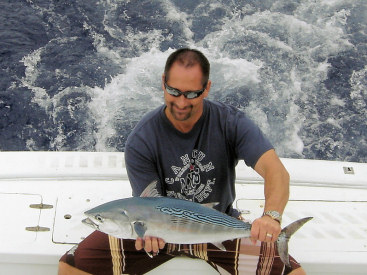 Big Bonito caught fishing Key West waters aboard the charter boat Southbound