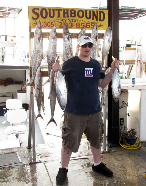 King Mackerel and Bonitos caught fishing in Key West on Charter Boat Southbound from Charter Boat Row Key West