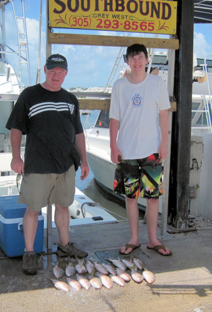 Yellow Tail Snapper caught fishing Key West on Charter Boat Southbound from Charter Boat Row