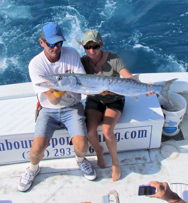 Barracuda caught in Key West fishing on charter boat Southbound from Charter Boat Row, Key West