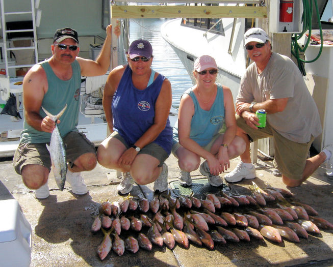 Yellow Tail Snappers caught fishing in Key West on charter boat Southbound