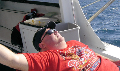 Very Relaxed on Key West Fishing Boat Southbound