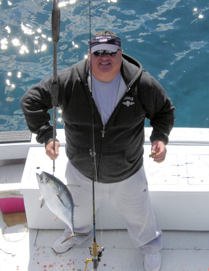 Bonito caught fishing Key West on the charter Boat Southbound