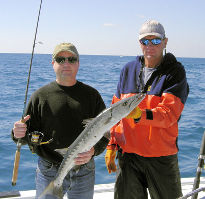 Barracuda caught fishing Key West on the charter Boat Southbound