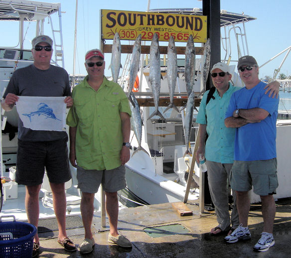 Some of the fish caught in Key West fishing on the charter boat Southbound from Charter Boat Row
