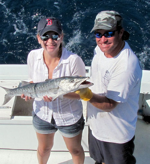 Barracuda caught in Key West fishing on charter boat Southbound from Charter Boat Row Key Wes