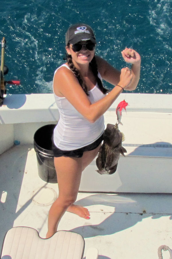 Grouper caught and released in Key West fishing on charter boat Southbound from Charter Boat Row Key Wes
