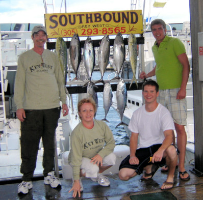Caught fishing aboard the Charter Boat Southbound in Key West Florida