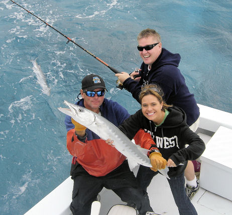 Barracuda caught fishing Key West on charter boat Southbound from Charter Boat Row