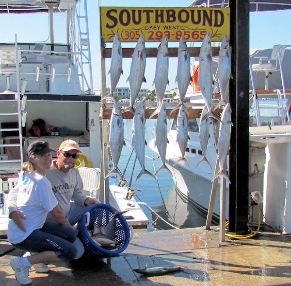 Fish caught fishing Key West on charter boat Southbound from Charter Boat Row Key West