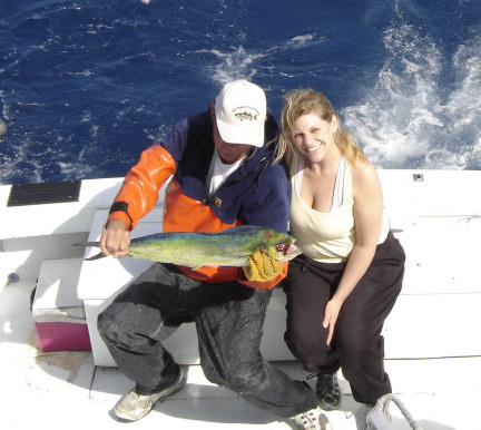 Dolphin caught fishing Key West waters on the charter boat Southbound