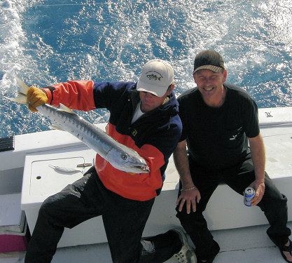Barracuda caught fishing Key West waters on the charter boat Southbound