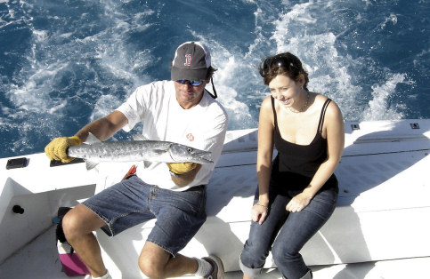 Barracuda caught fishing aboard charter boat Southbound in Key West, Florida