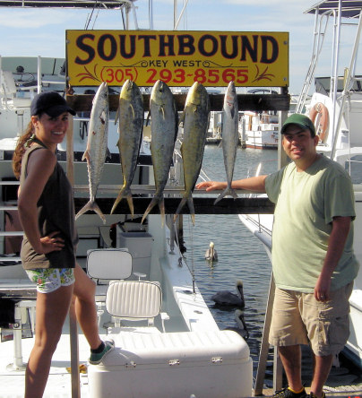 Caught fishing aboard the Charter Boat Southbound in Key West Florida