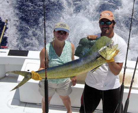 Dolphin caught fishing in Key West Florida on charter boat Southbound